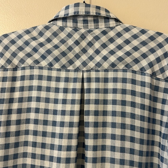 Rails Womens Carter Button Down Shirt Blue Mini Check Sz Medium Coastal Cowgirl - Picture 5 of 10